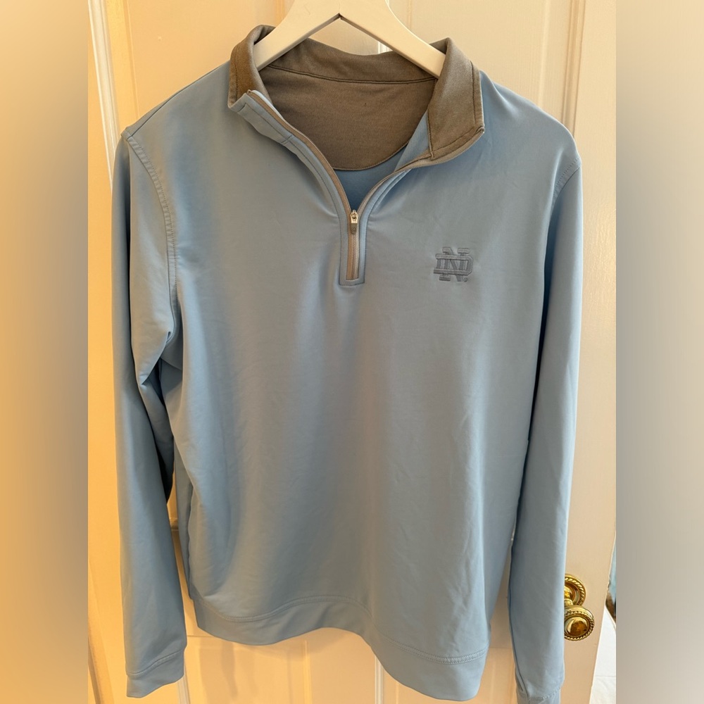 Boys Peter Millar Notre Dame Pullover